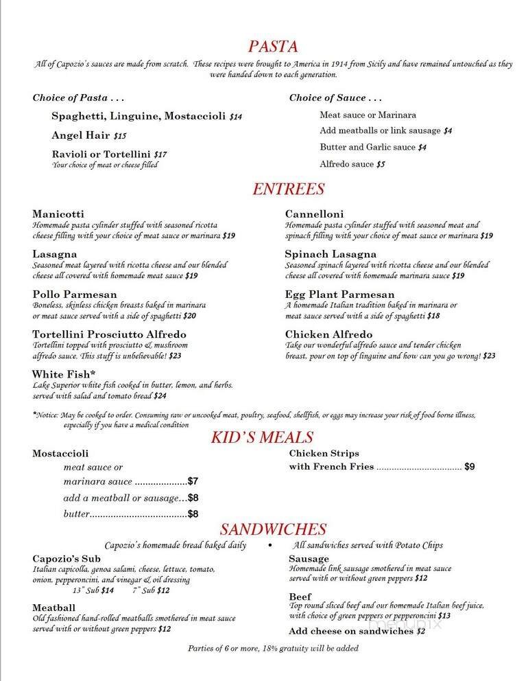 Menu page 2