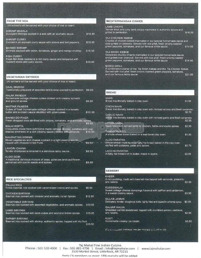 Menu page 2