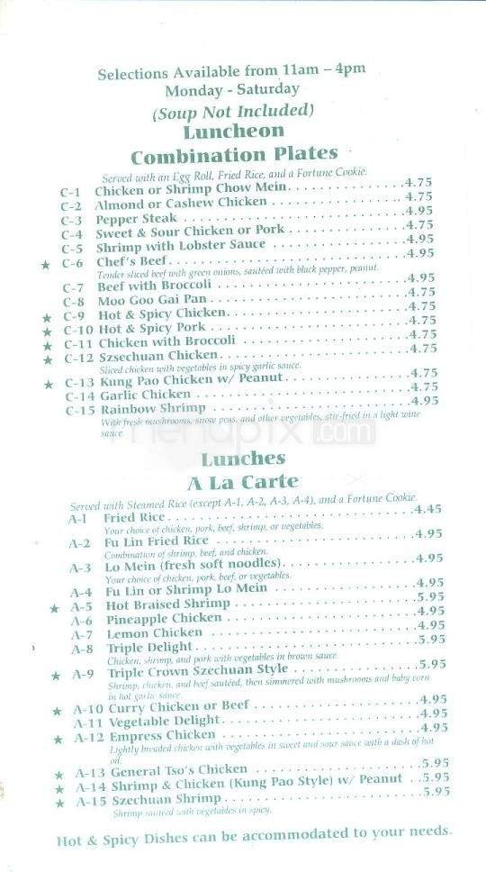 Menu page 6