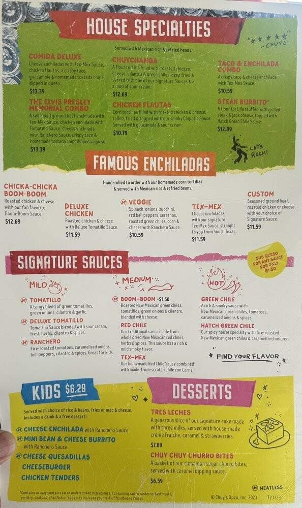 Menu page 2