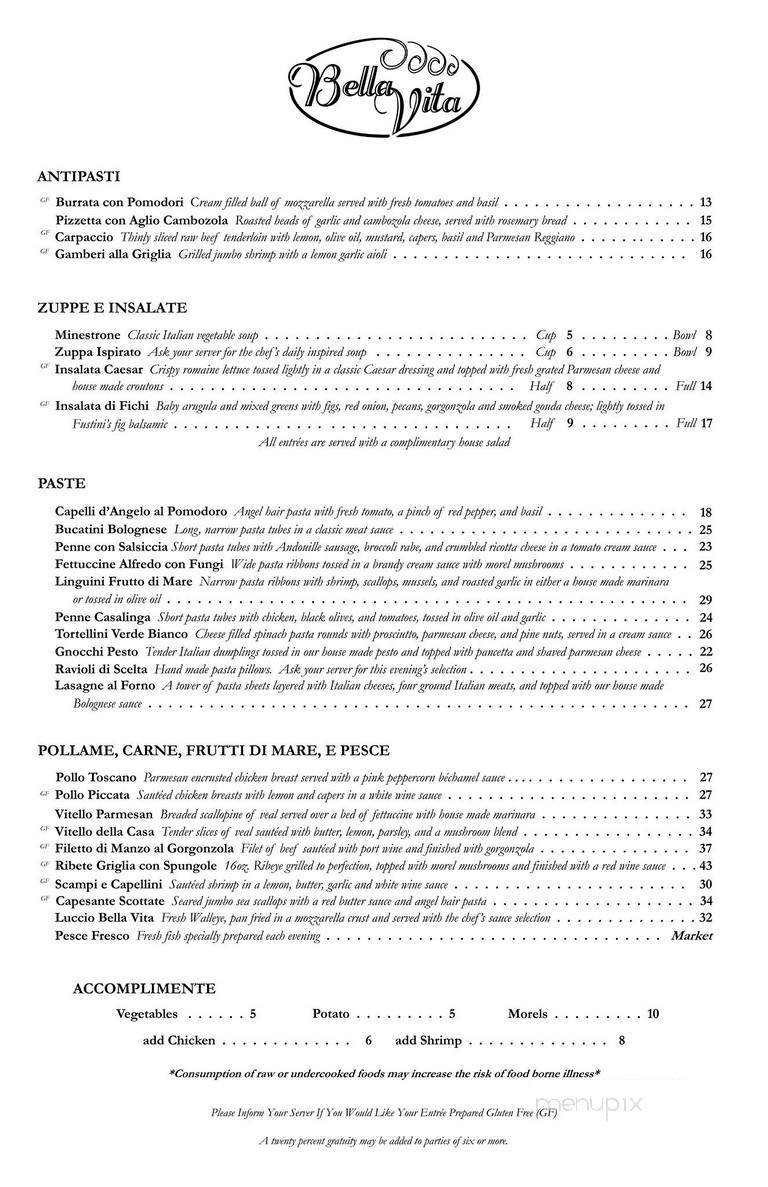 Menu page 1
