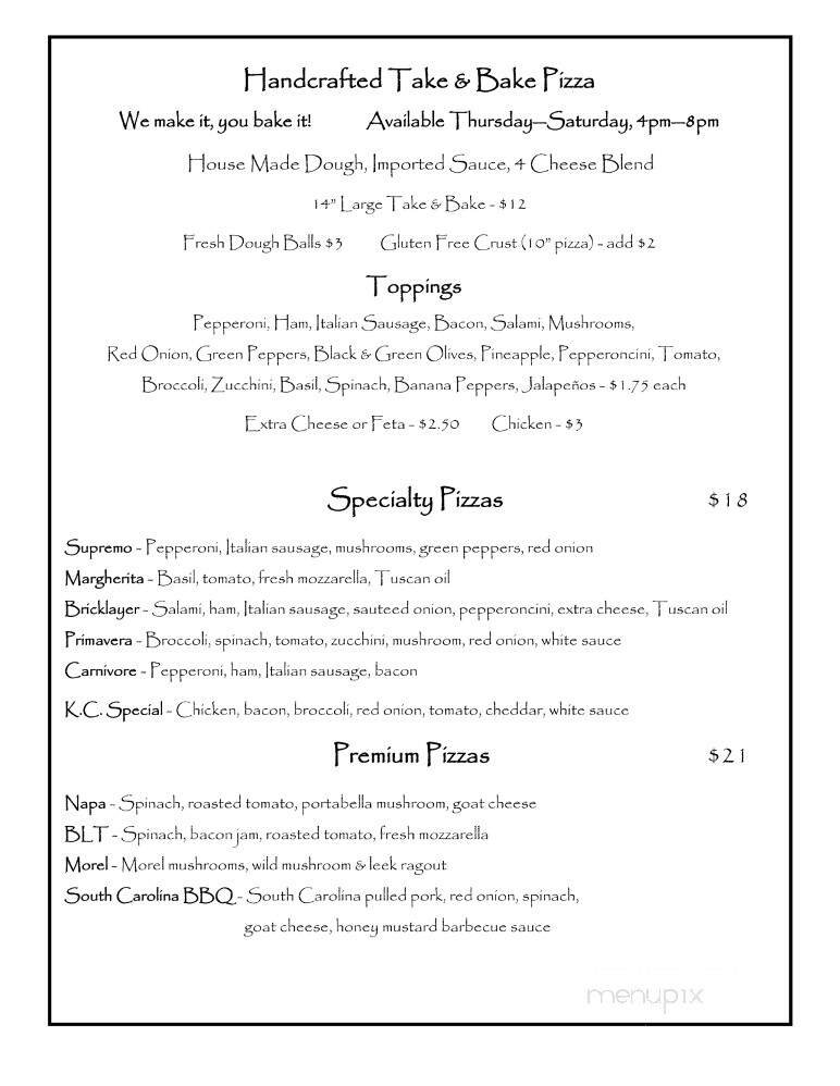 Menu page 1