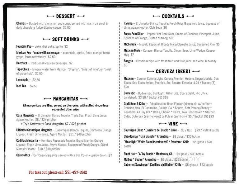 Menu page 2
