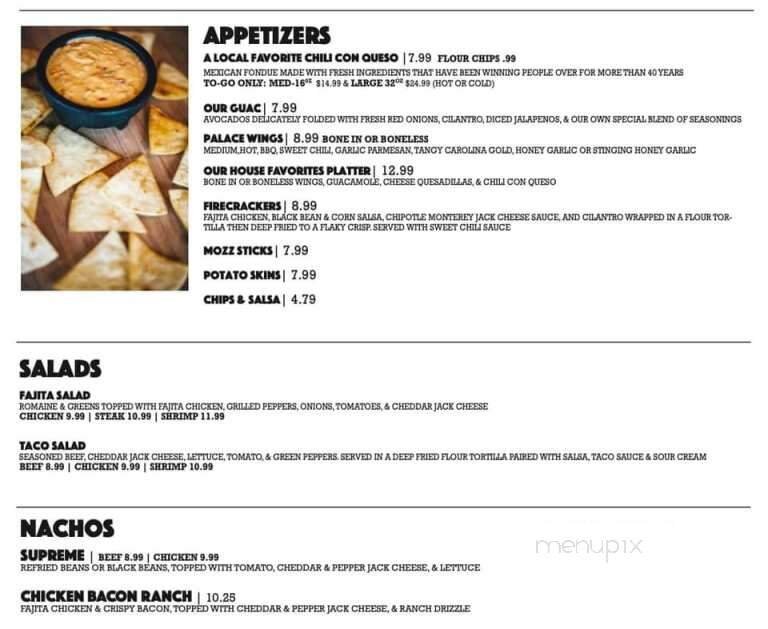 Menu page 1