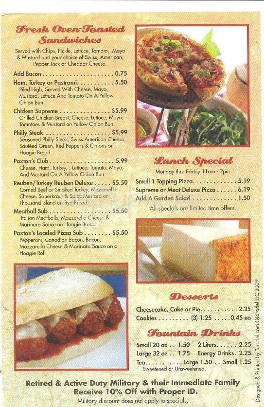 Menu page 4