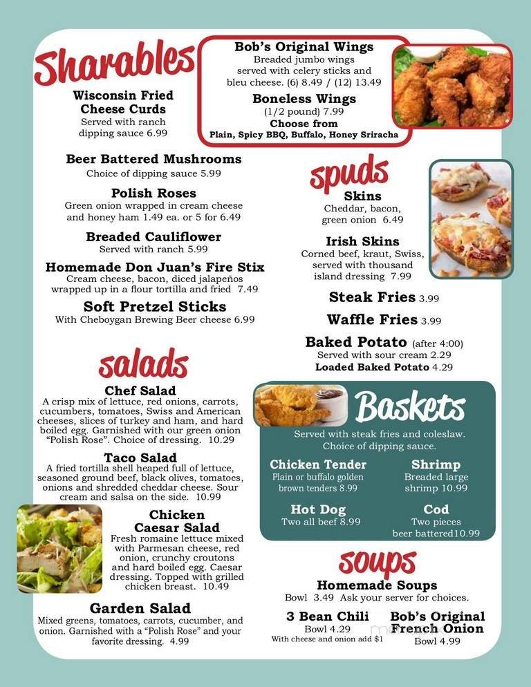 Menu page 1