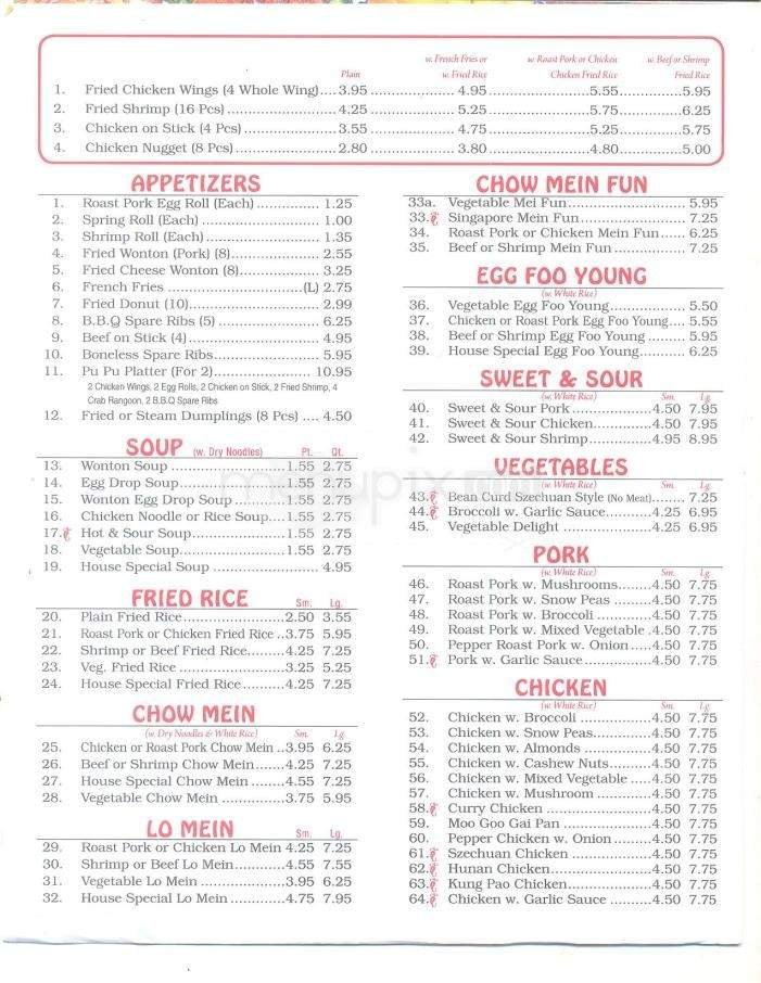 Menu page 2