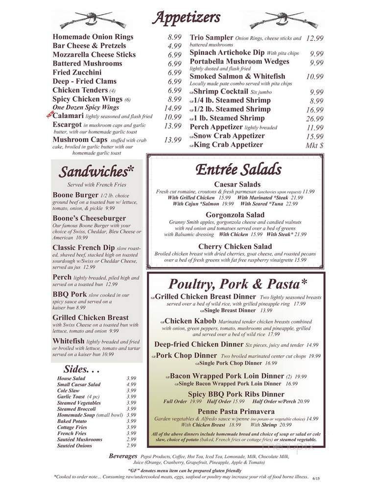 Menu page 1