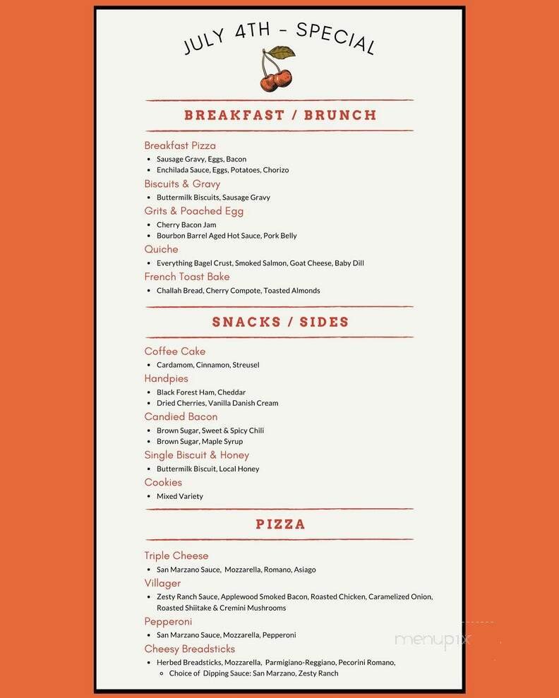Menu page 1
