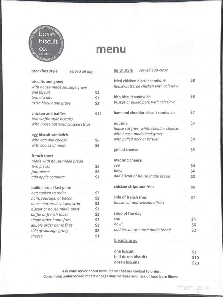 Menu page 2