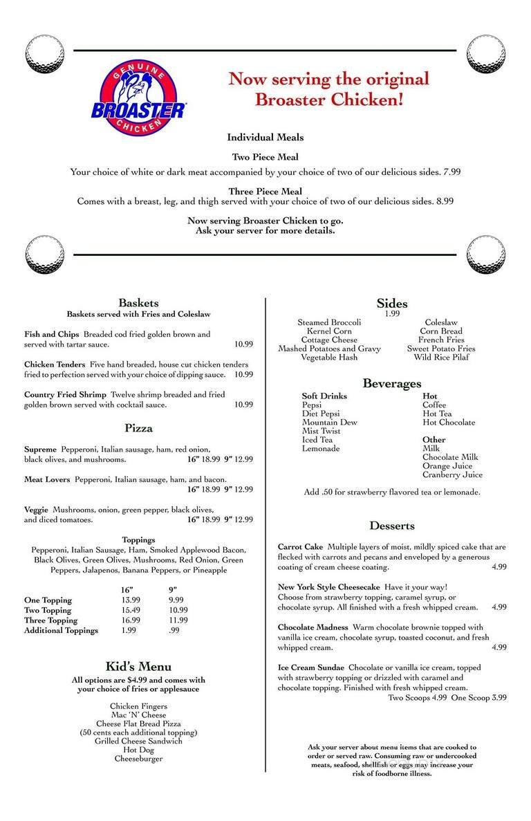 Menu page 2