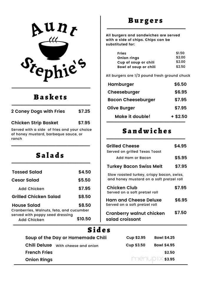 Menu page 1