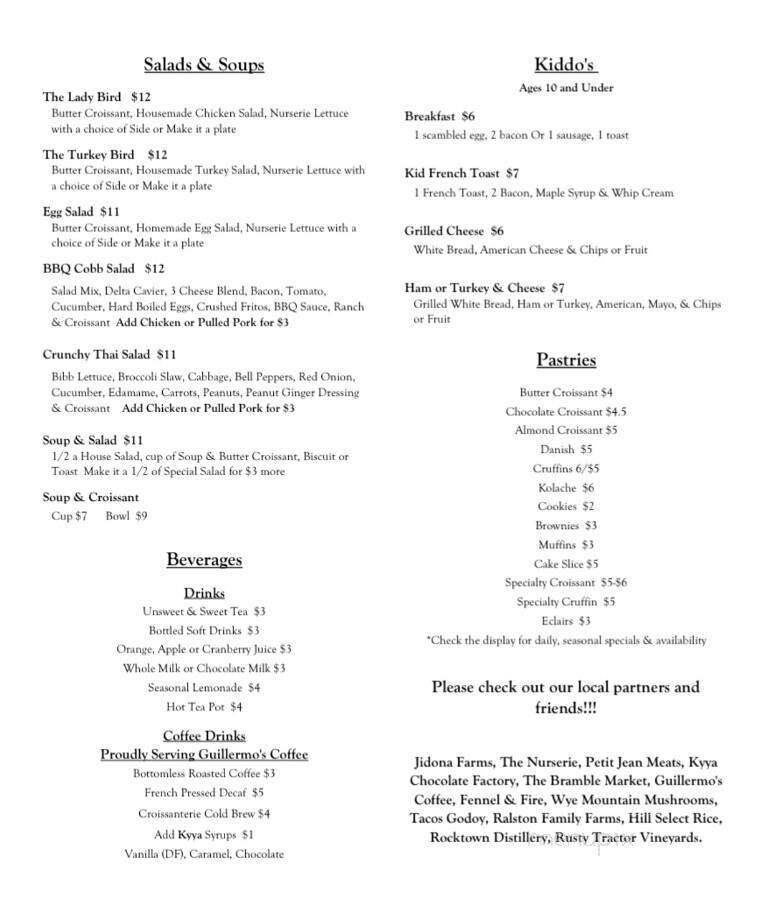 Menu page 2