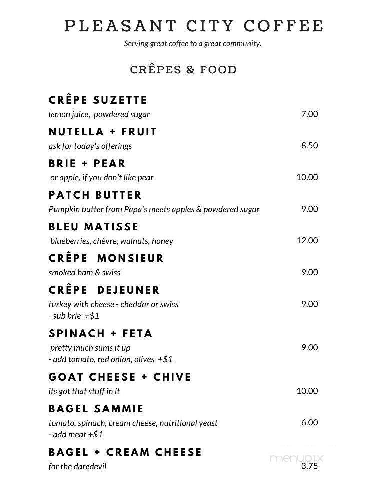 Menu page 1