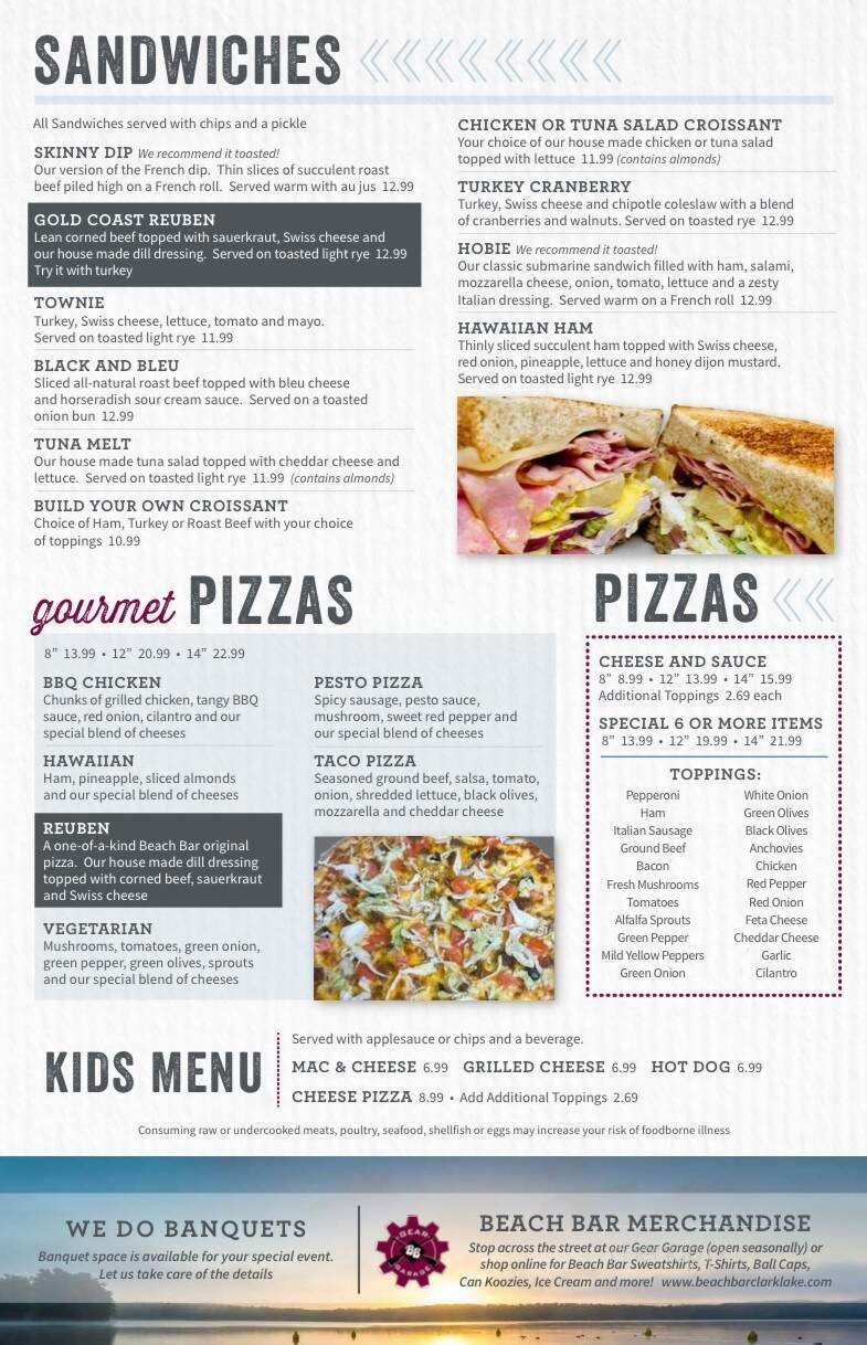 Menu page 1