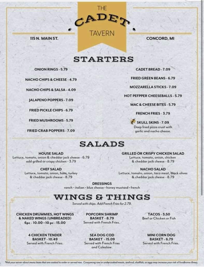 Menu page 2