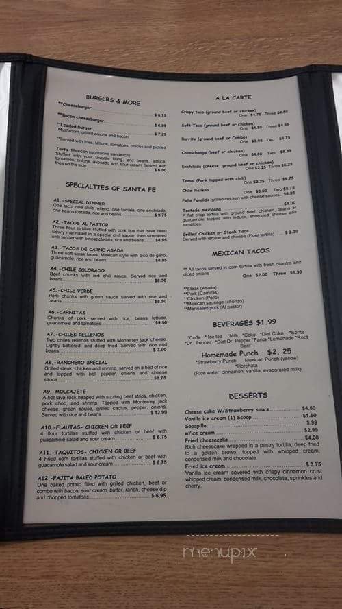 Menu page 8