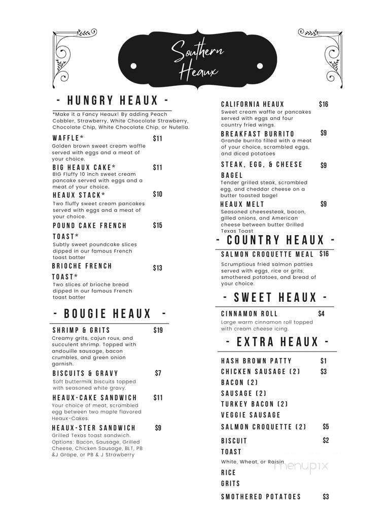 Menu page 1