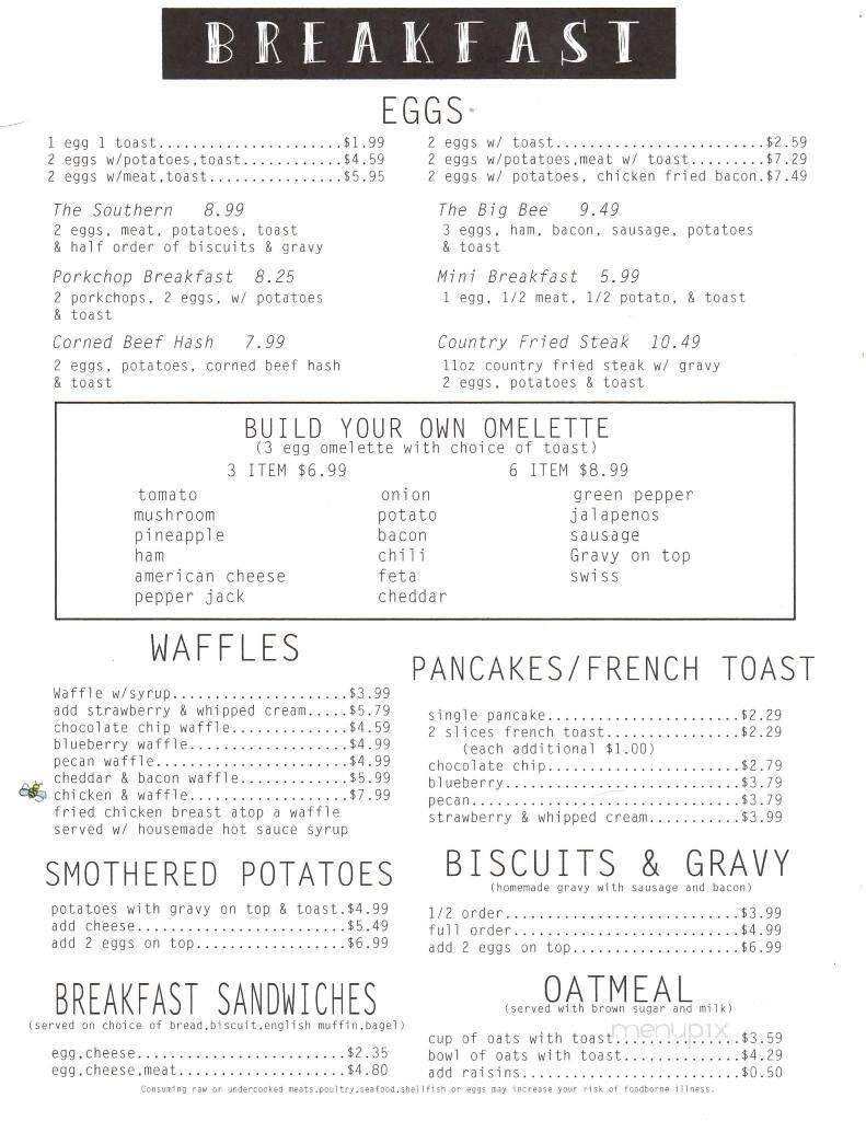 Menu page 1