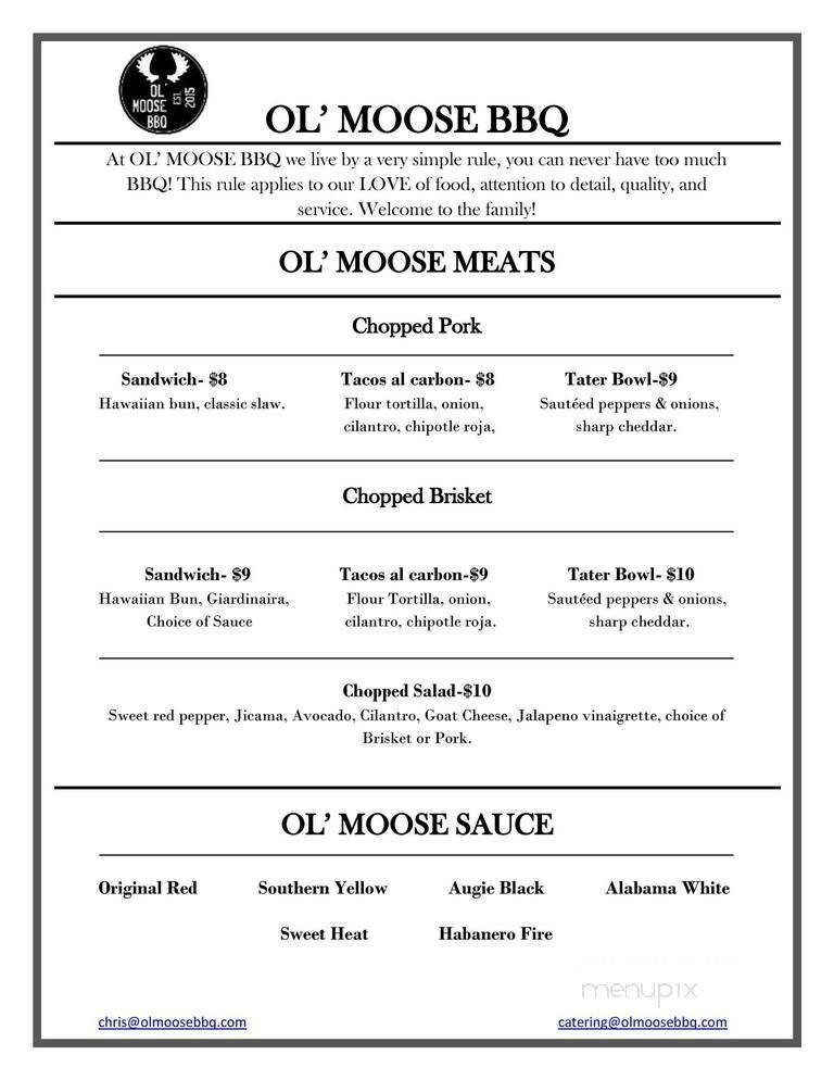 Menu page 1