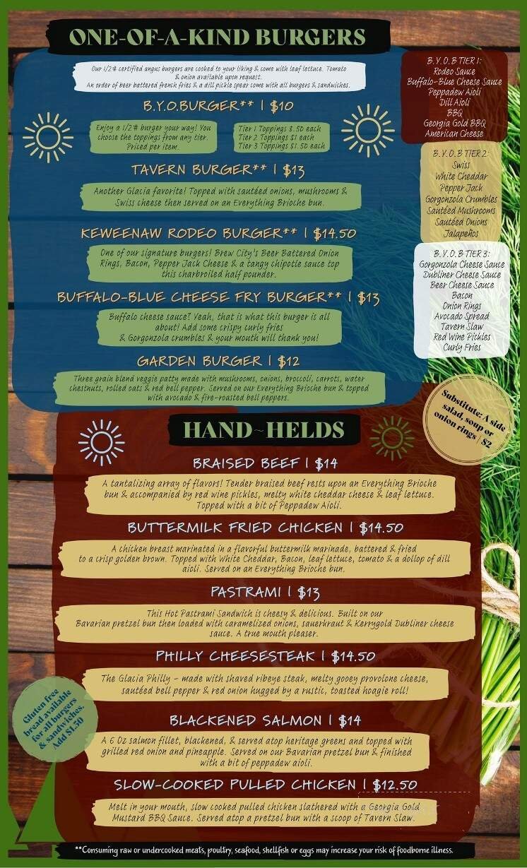 Menu page 1