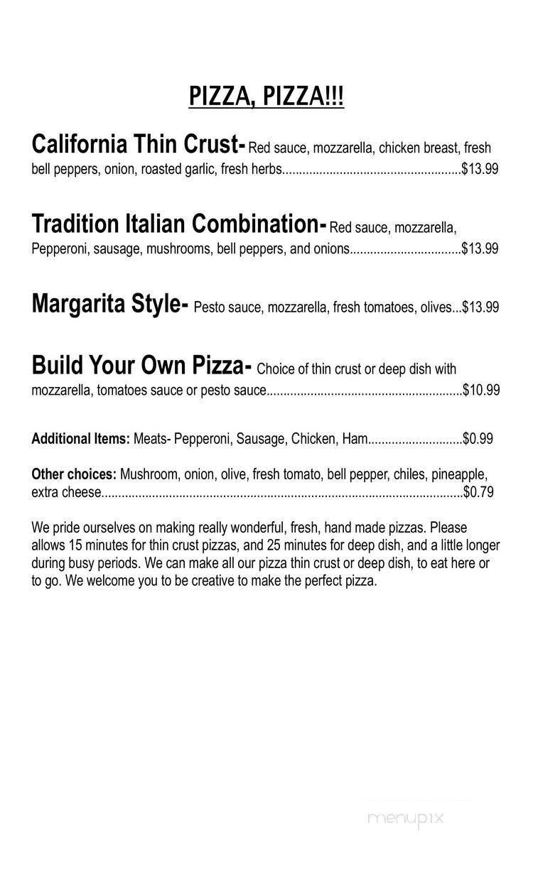 Menu page 1