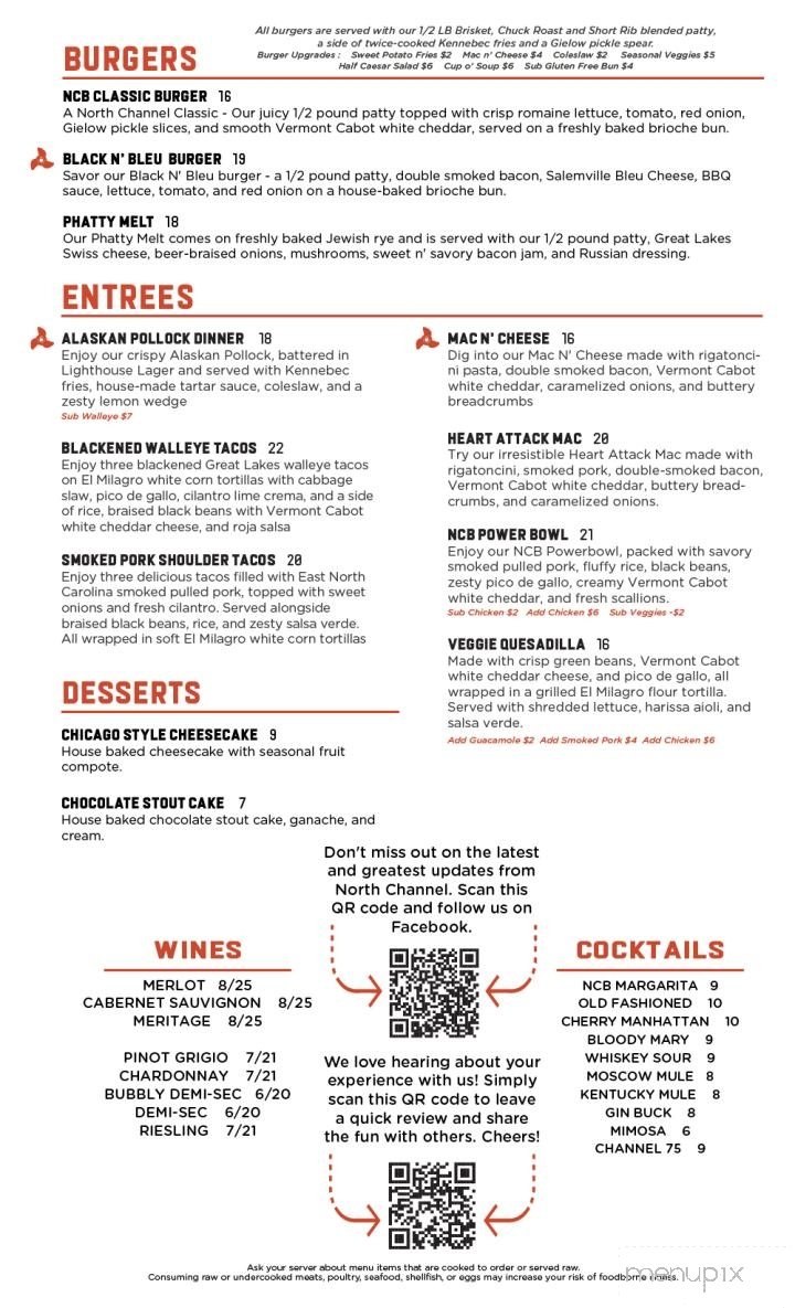Menu page 2