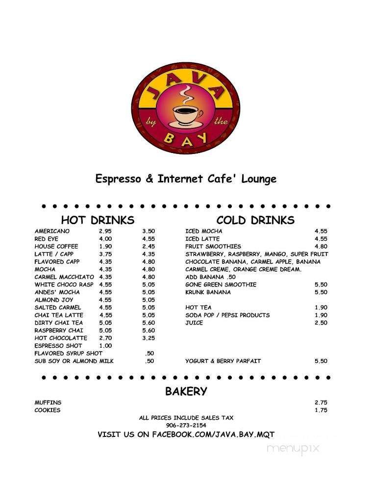 Menu page 1