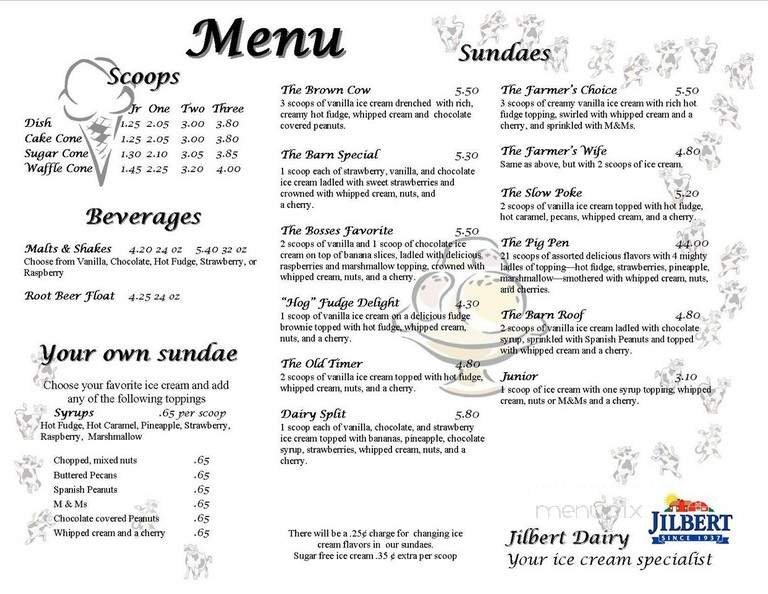 Menu page 1