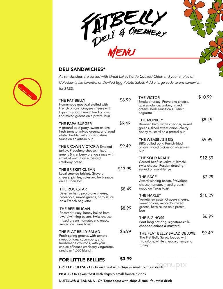 Menu page 1