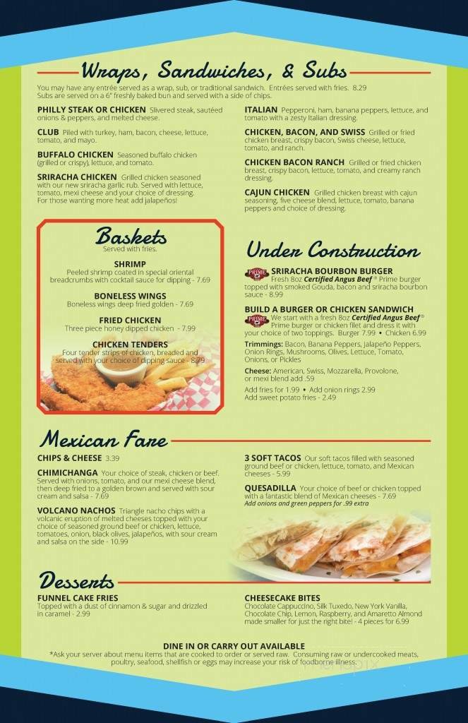 Menu page 2