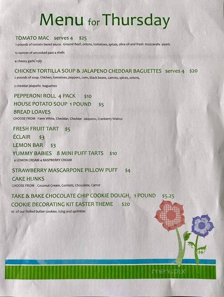 Menu page 2