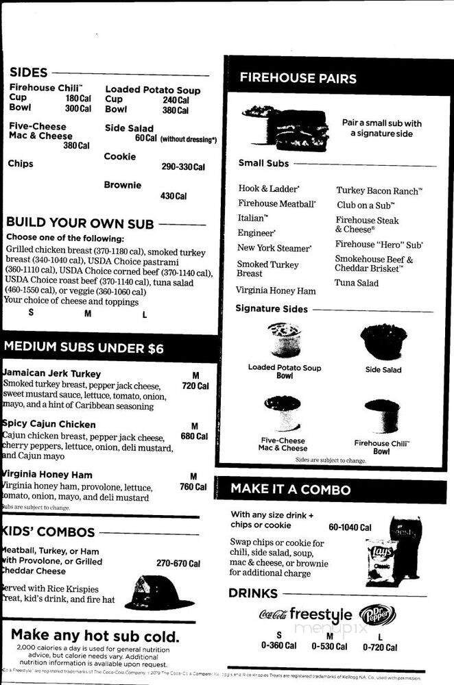 Menu page 1