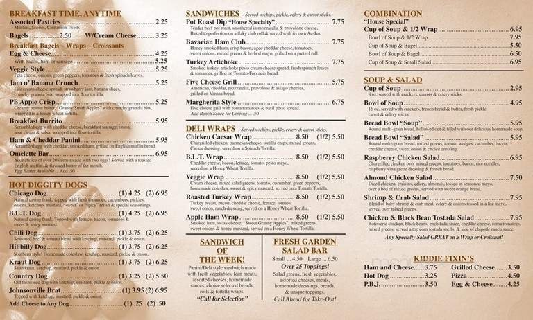 Menu page 2
