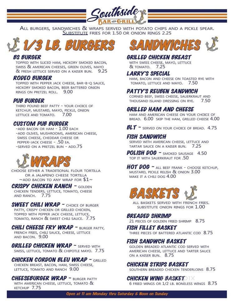 Menu page 2