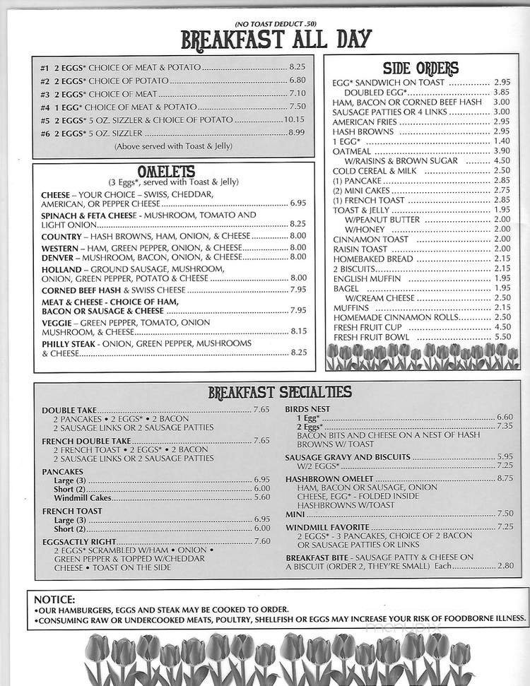 Menu page 1