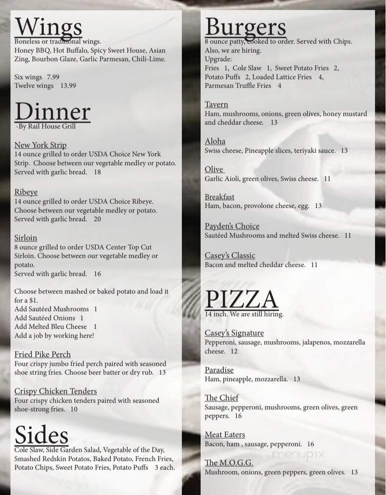 Menu page 1
