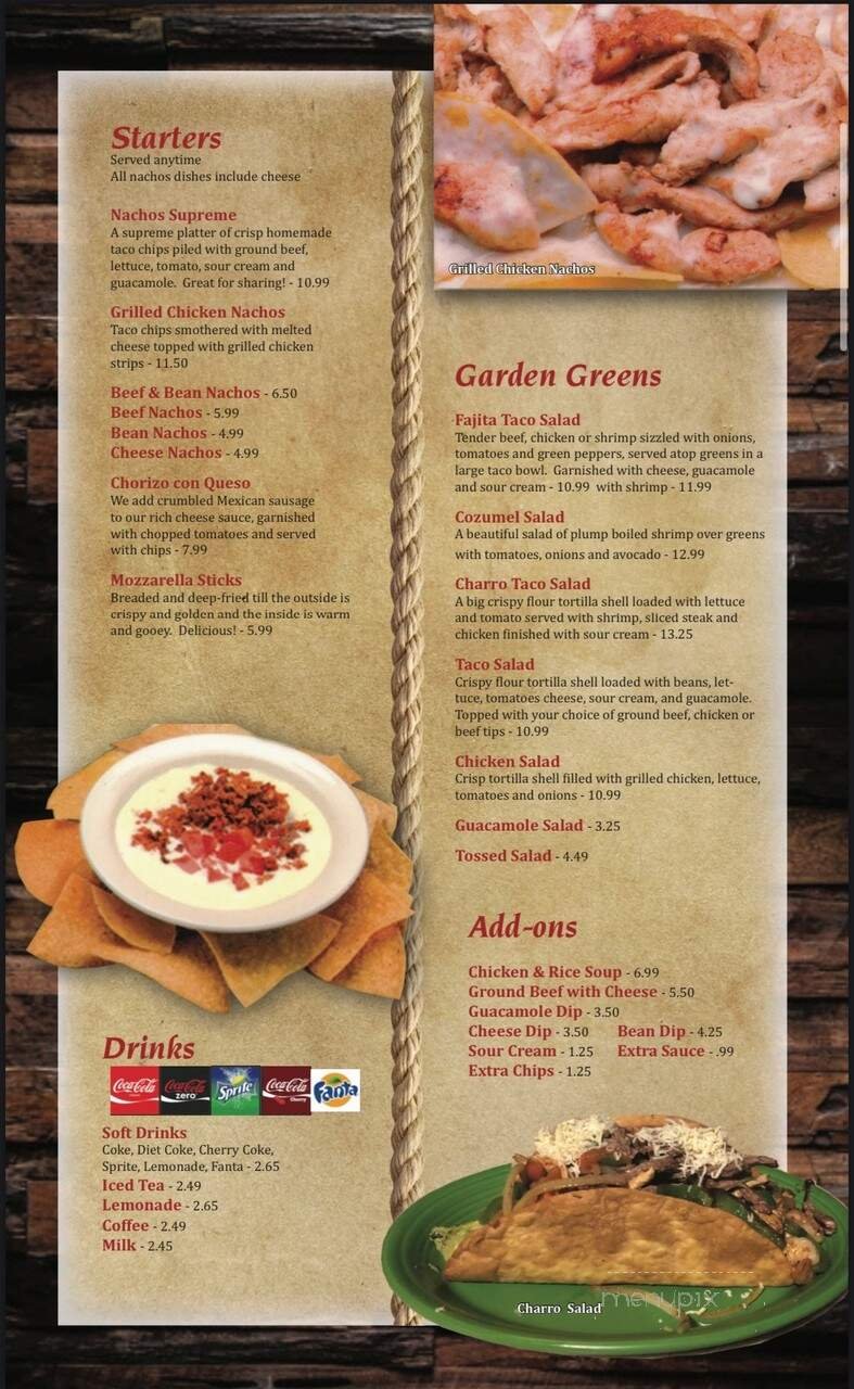 Menu page 1