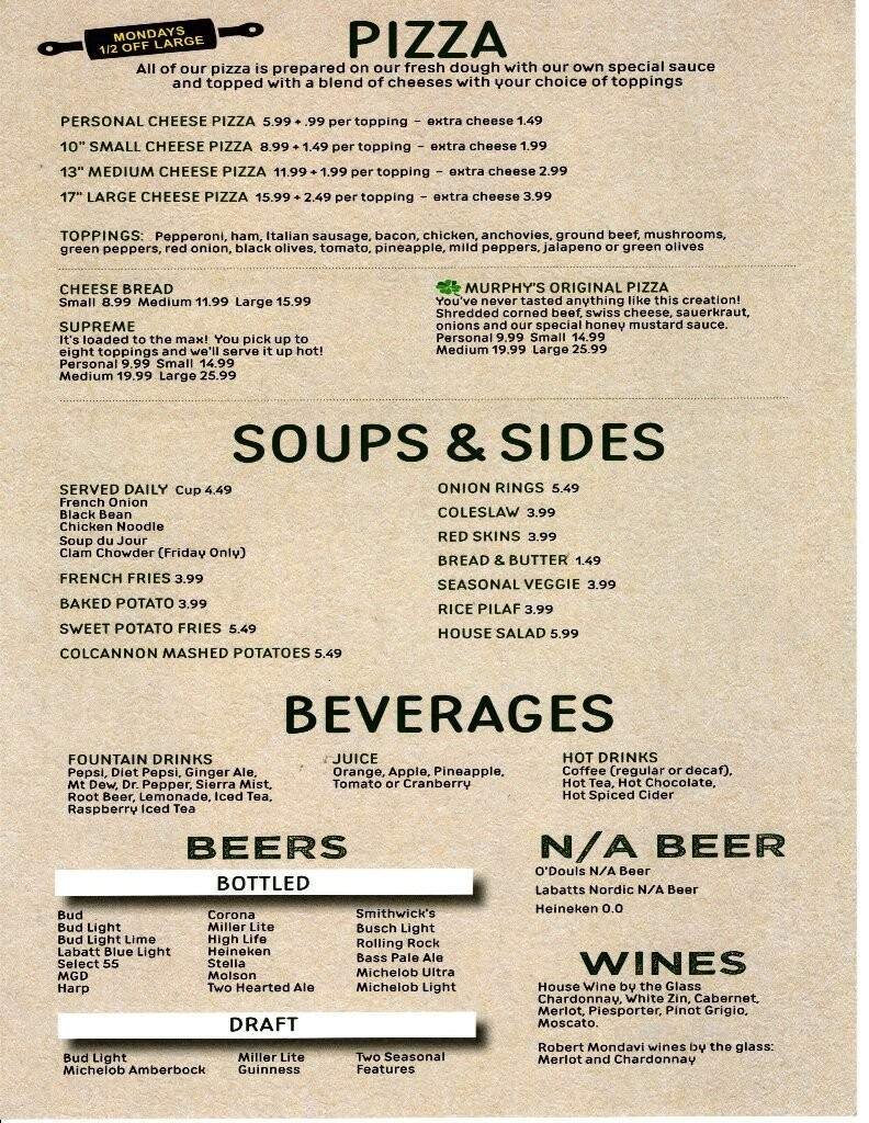 Menu page 2