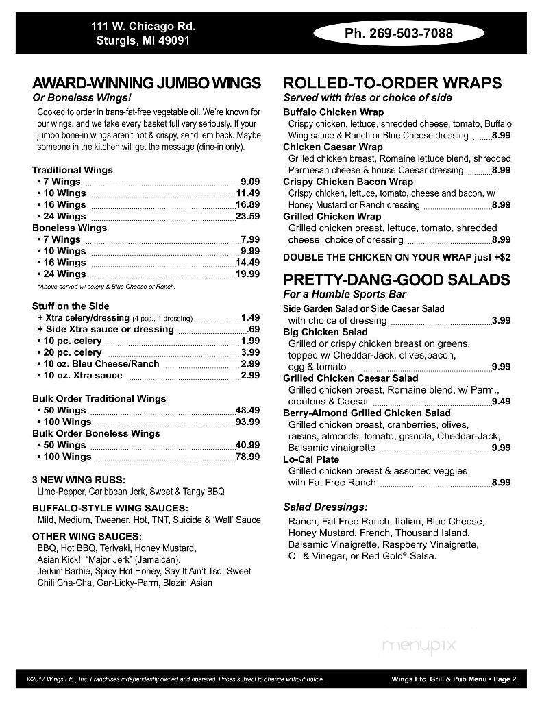 Menu page 2