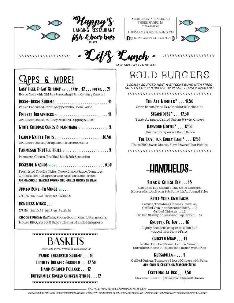 Menu page 2