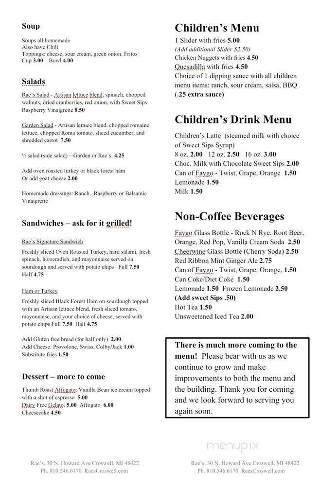 Menu page 2