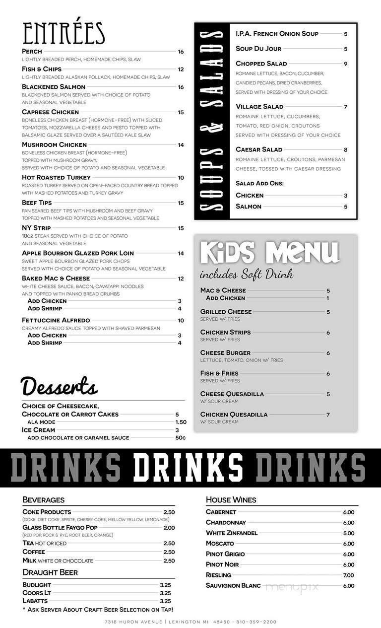 Menu page 1