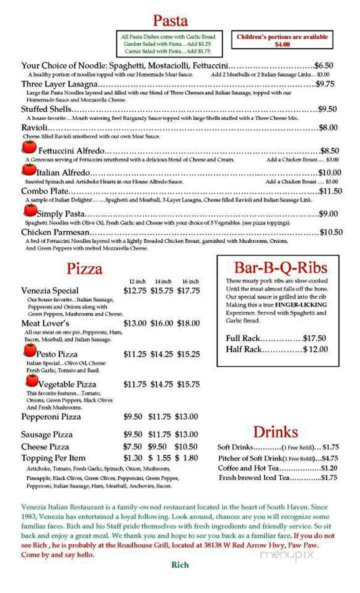 Menu page 2