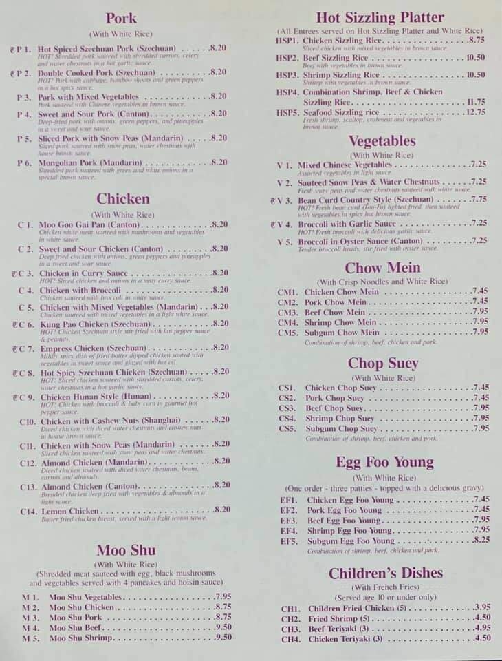 Menu page 2