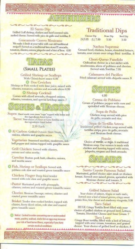 Menu page 2