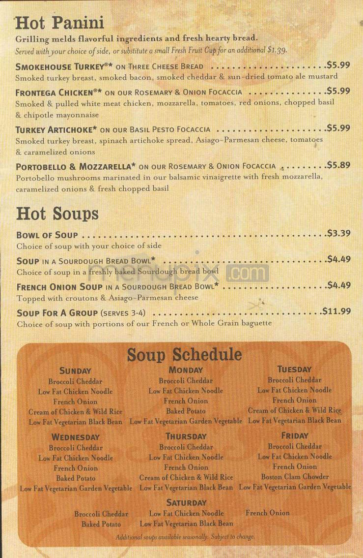 Menu page 4