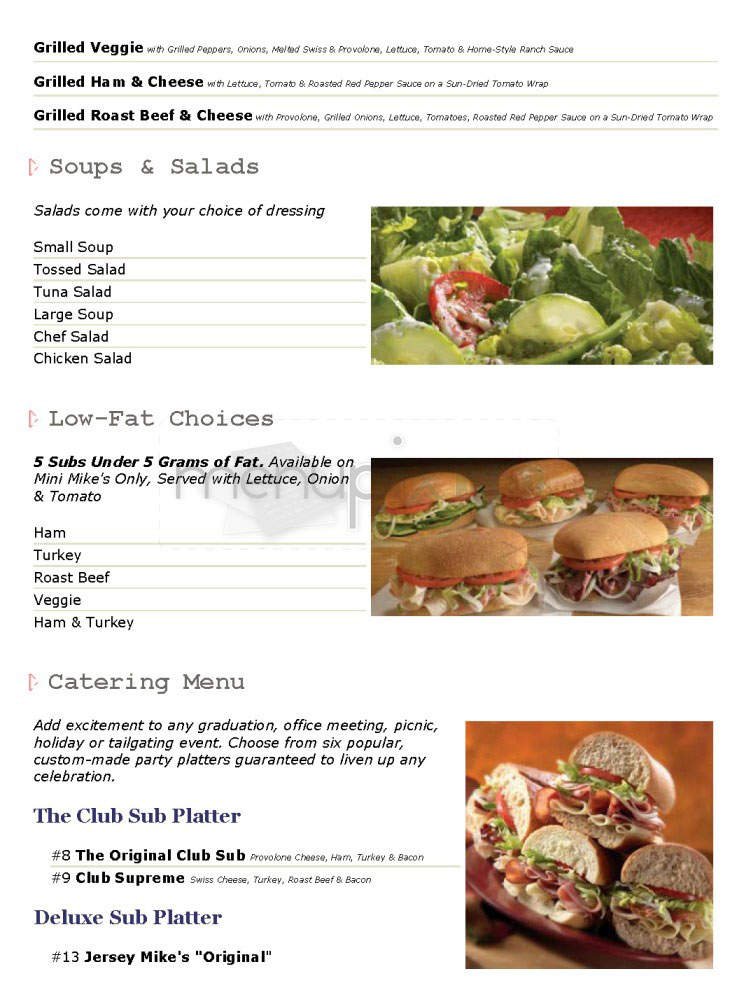 Menu page 1