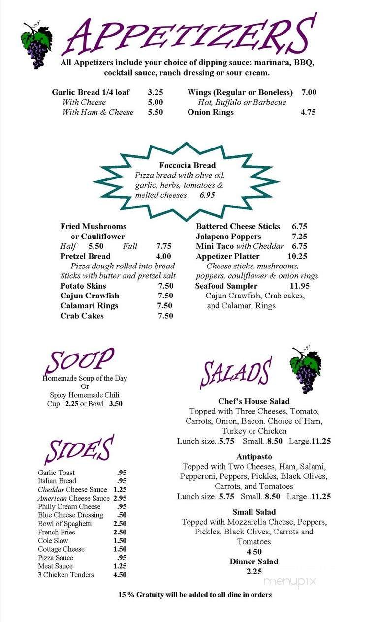 Menu page 2