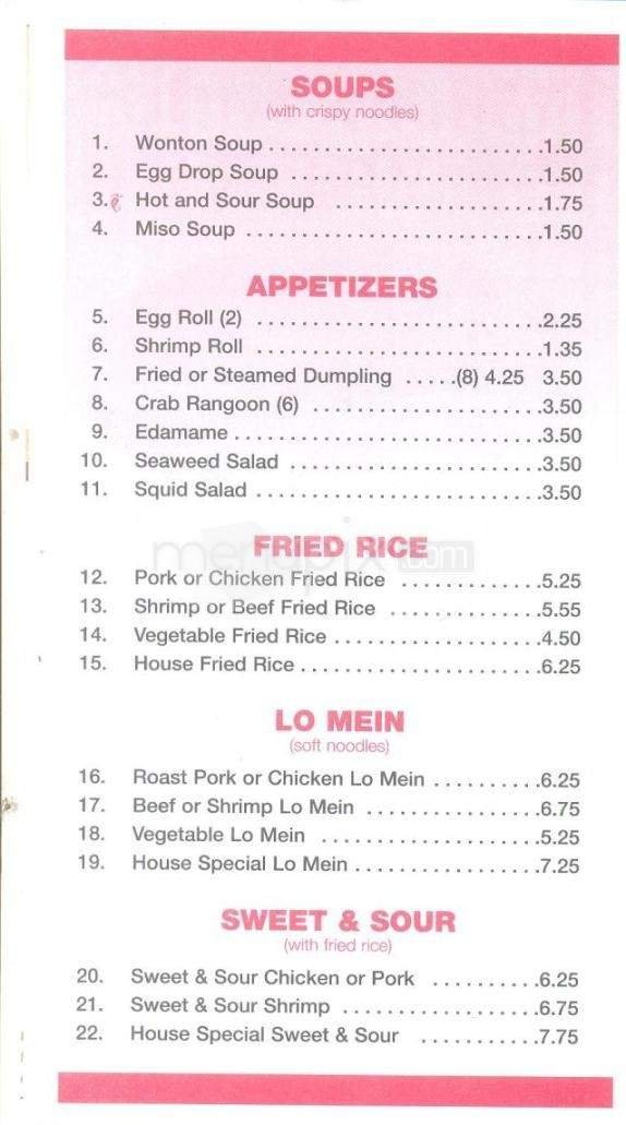 Menu page 2
